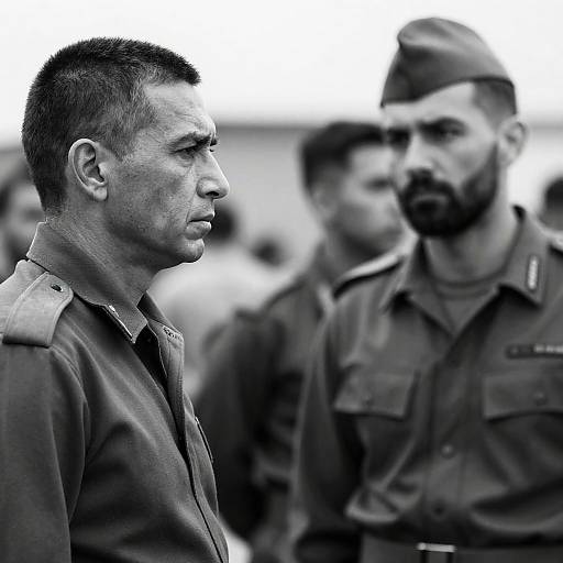Military Portrait: Two Generations in Uniform