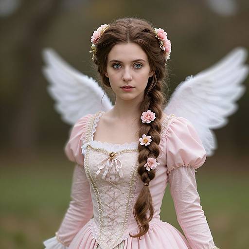 Realistic Victorian Fairy Costume Portrait