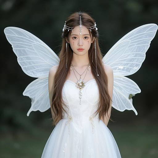 Iridessa Fairy Girl in White Dress