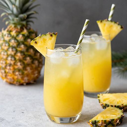 Tropical Pineapple Christmas Mocktail