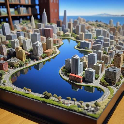 Miniature Diorama of San Francisco Cityscape