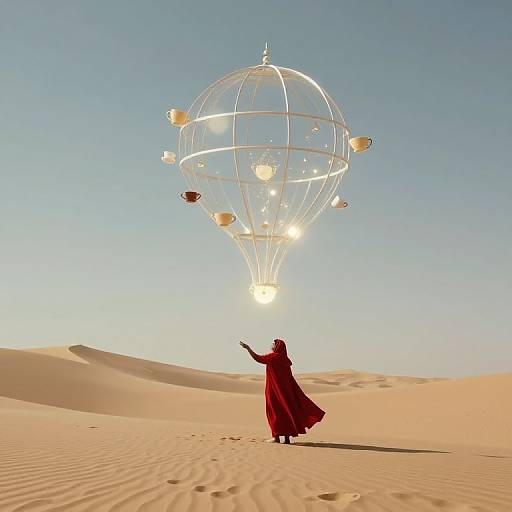 Surreal Desert Symphony of Transcendence