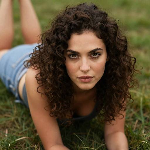 Intense Gaze: Woman in Nature