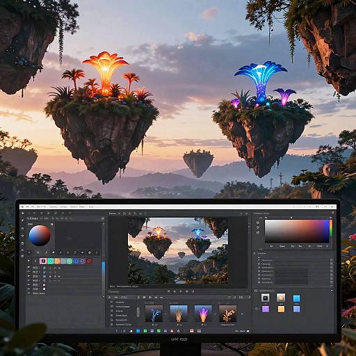 Surreal Landscape Transformation AI