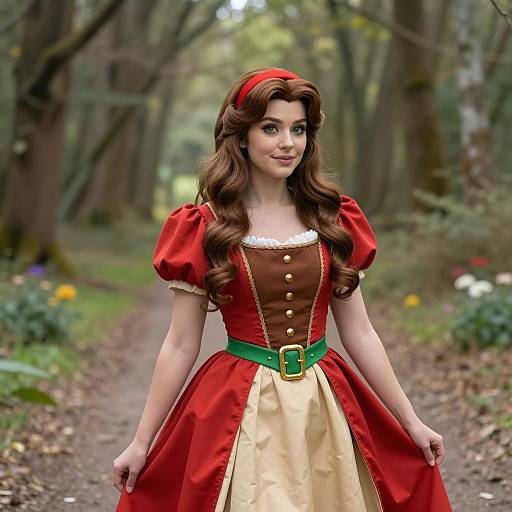Fairy Tale Princess in Forest Costume