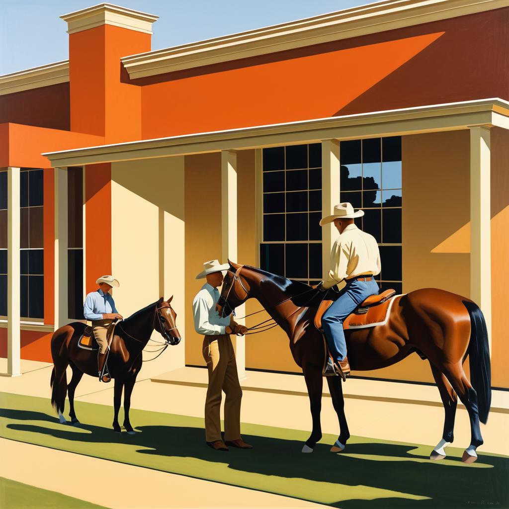 Captivating 1960s Cowboy Folk Art