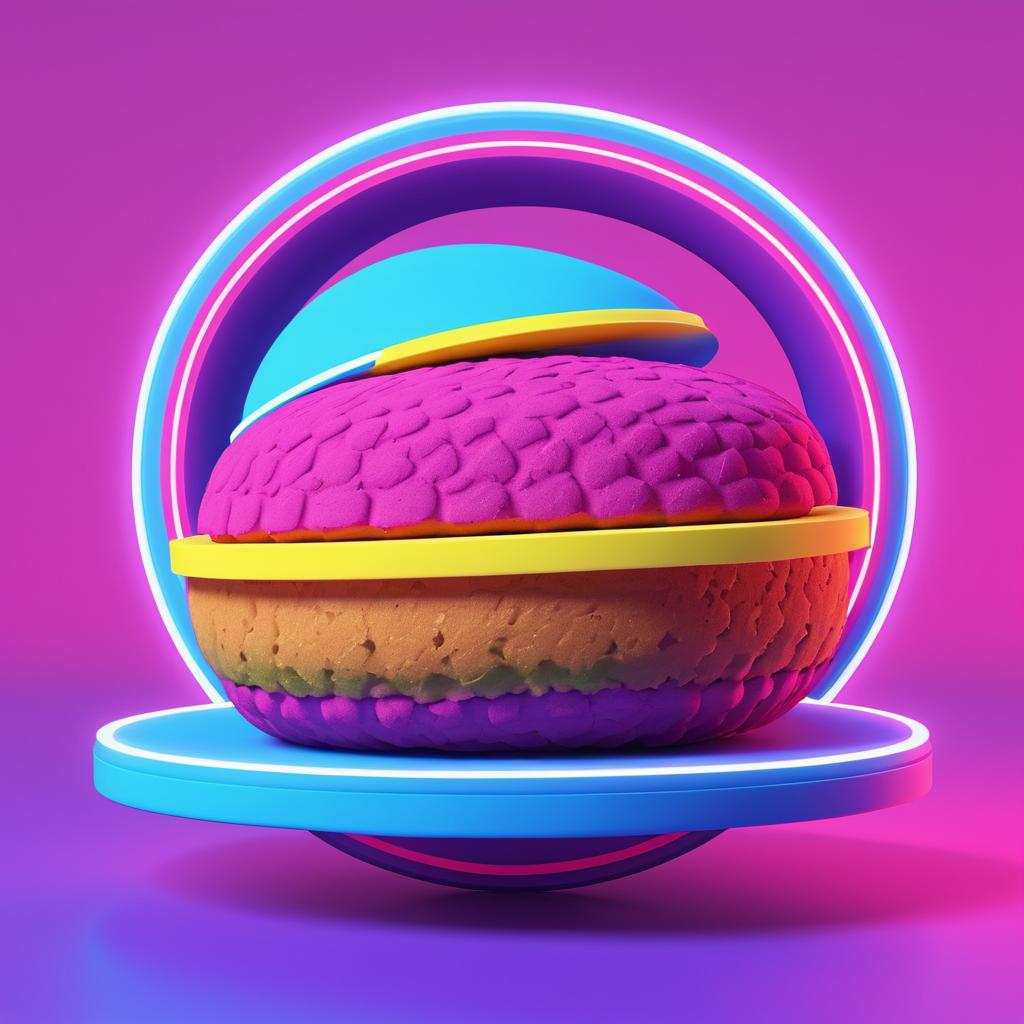 Neon Falafel: Street Art Inspired Design