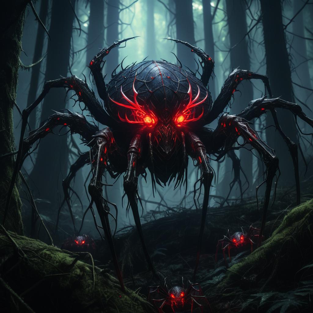 Hunting Mutated Spiders in Dark Forest