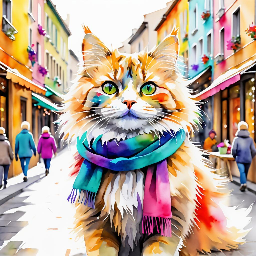 Whimsical Cat Adventures in Color