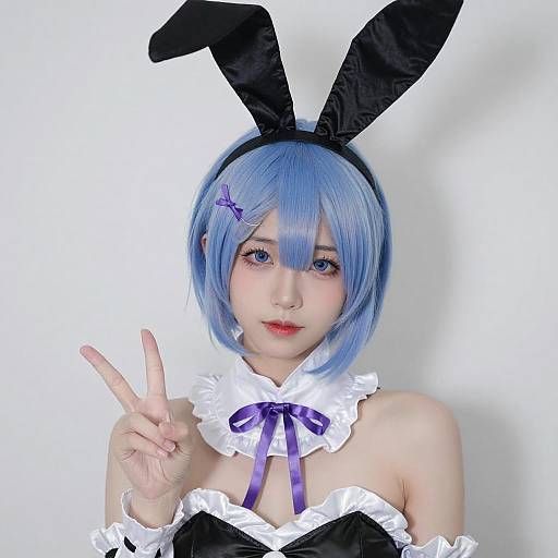 Asian Woman in Bunny Costume
