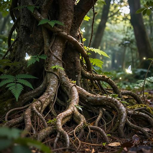 Enchanted Forest Roots and Fairies