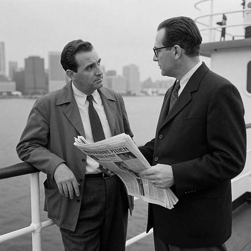 Serious Encounter on a Ship's Deck