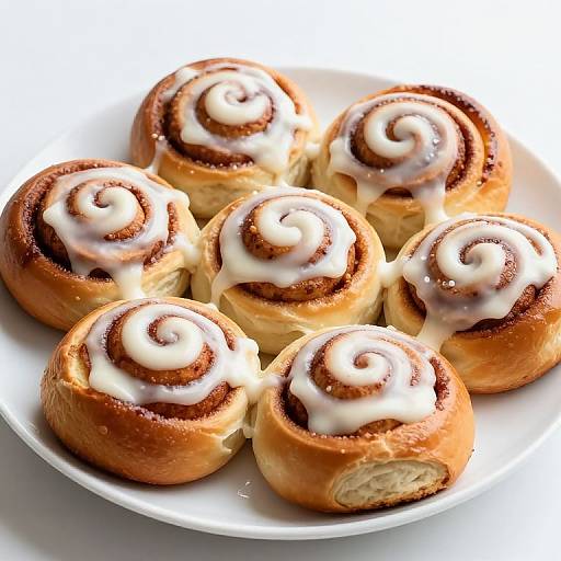 Golden Swedish Cinnamon Buns with Icing