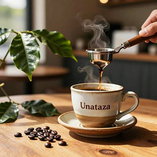Rustic Unataza Coffee Morning Scene