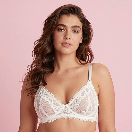 Relaxed Portrait of a Woman in Lace