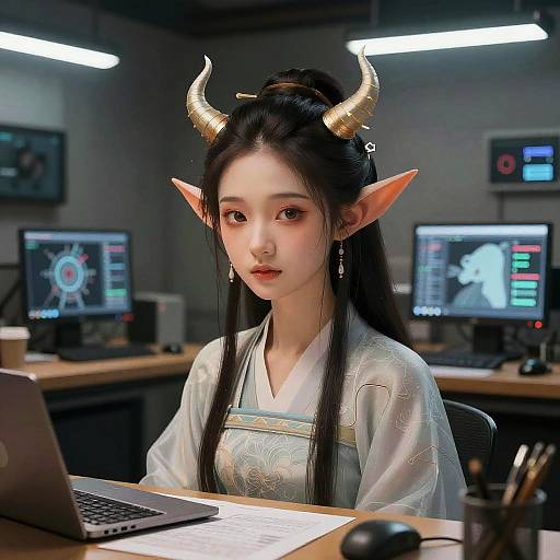 AI-Generated Detailed Imaginary Portraits