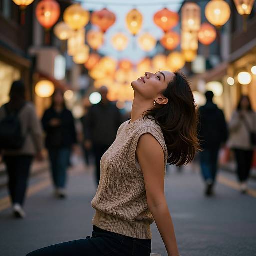 Cinematic Portrait at Lantern Festival