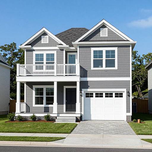 Modern Beach-Style Two-Story House