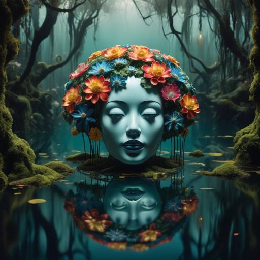 Surreal Ethereal Forest with Mannequin Surreal Ethereal Forest with Mannequin