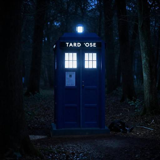 Mystical TARDIS in Enchanted Forest
