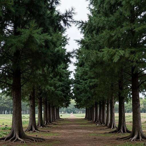 Symmetrical Evergreens and Ethereal Horizon