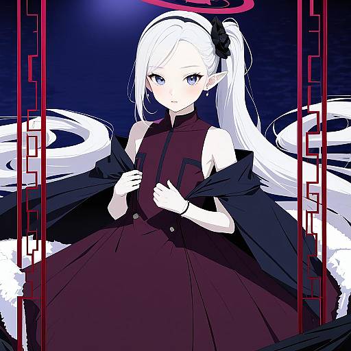 Illustration of Mutsuki (dress) (blue archive), blue archive in the style of Kousaki rui