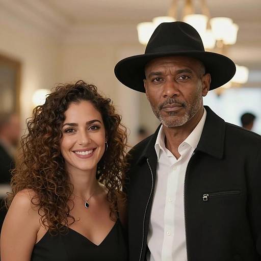 Serious Encounter: Man and Woman Portrait