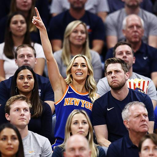 Energetic Crowd at a Basketball Game