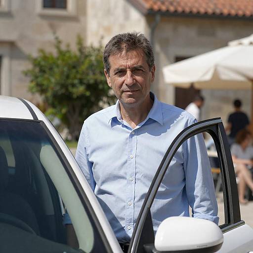 Charming Outdoor Portrait with Car
