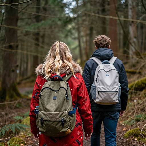 Mysterious Walk Through a Dark Forest