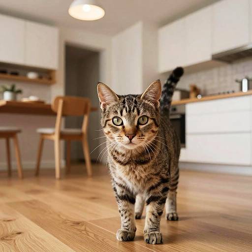 Photorealistic Cat in Kitchen