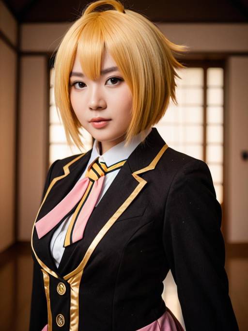 Woman Cosplaying as Natsuki
