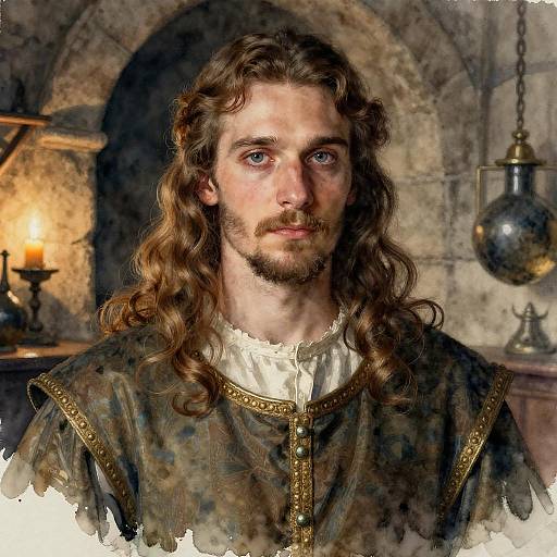 Cinematic Portrait of a Medieval Alchemist