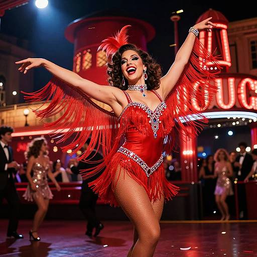 Vibrant Can-Can Performer Spotlight