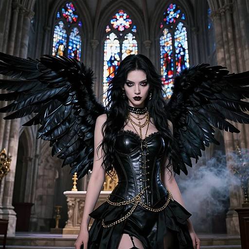 Gothic Dark Angel at Twilight