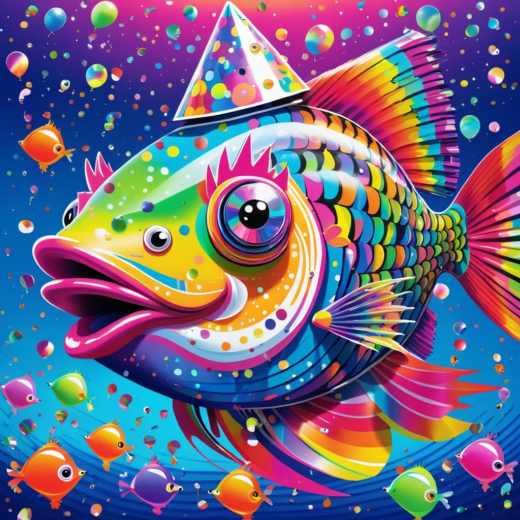 Whimsical Fish Party in Vibrant Colors