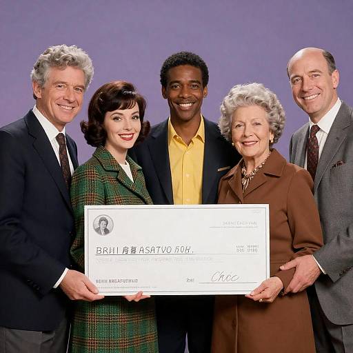 1960s Movie Poster: Five Smiling Cast