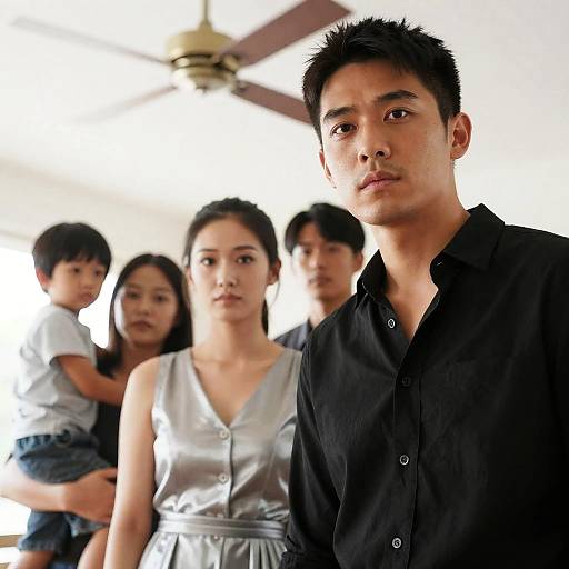 Dramatic Low-Angle Portrait Scene