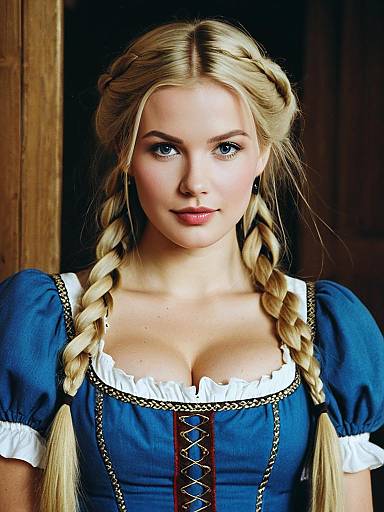 Realistic Bavarian Wench Portrait