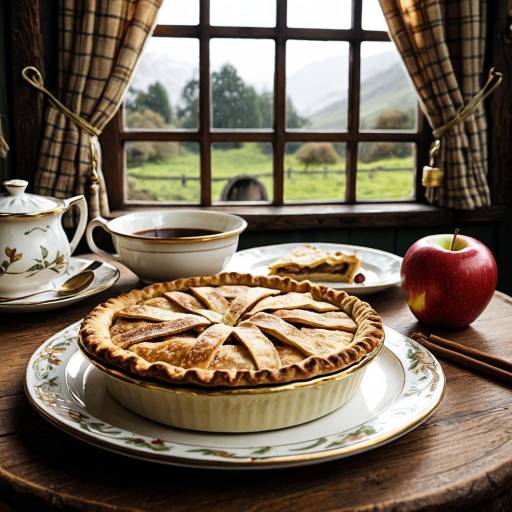 Cozy Hobbit Kitchen with Apple Pie