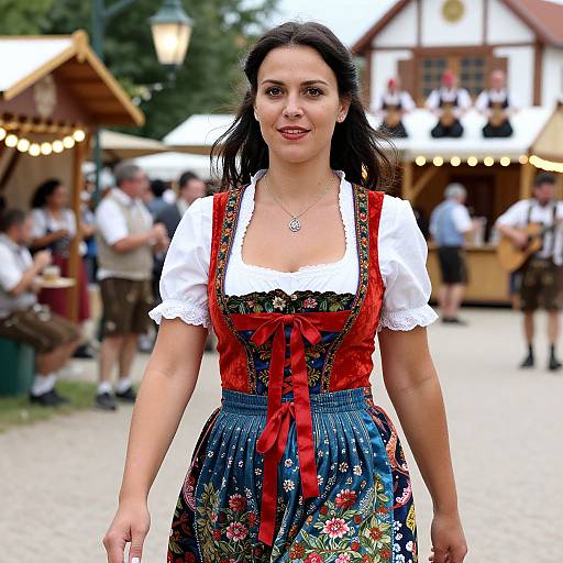 Realistic German Woman at Medieval Fair