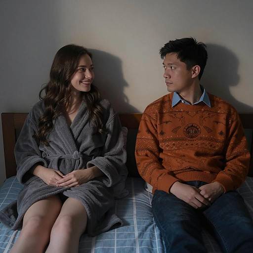 Intimate Evening Scene with Soft Shadows