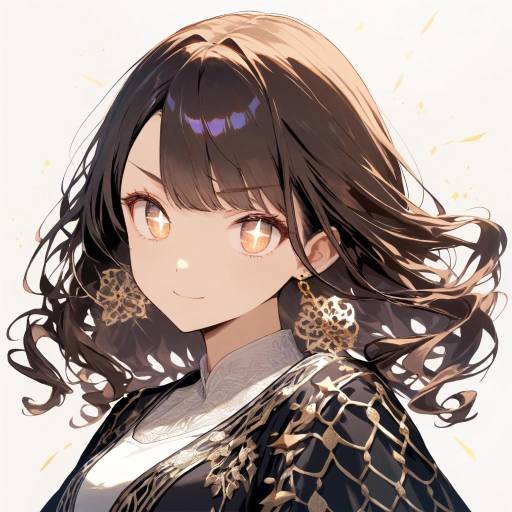 Confident Young Woman with Intricate Jewelry