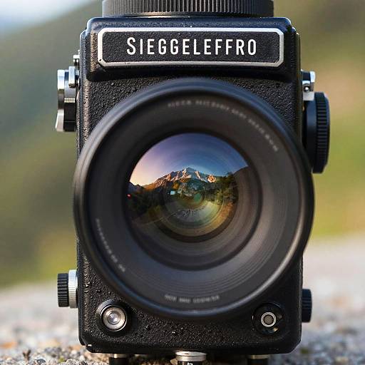 Spiegelreflex Camera Lens Mountain Reflection
