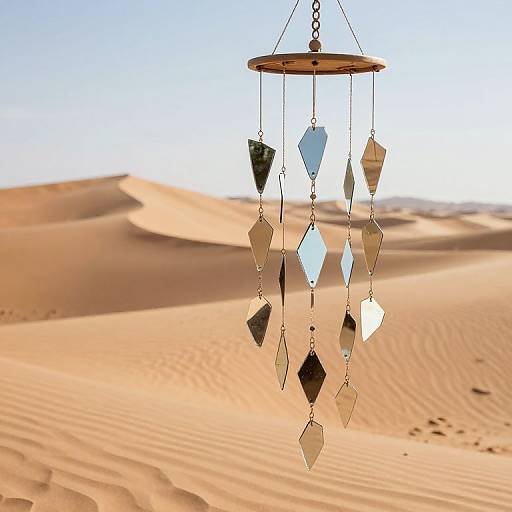 Desert Dunes with Shattered Mirror Chimes