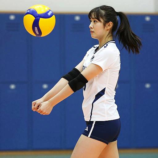 Photorealistic Volleyball Idol Portrait