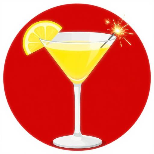 Virgin Atlantic Cocktail Illustration