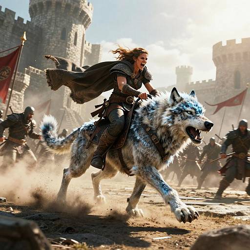 Epic Barbarian Battle Movie Poster Art