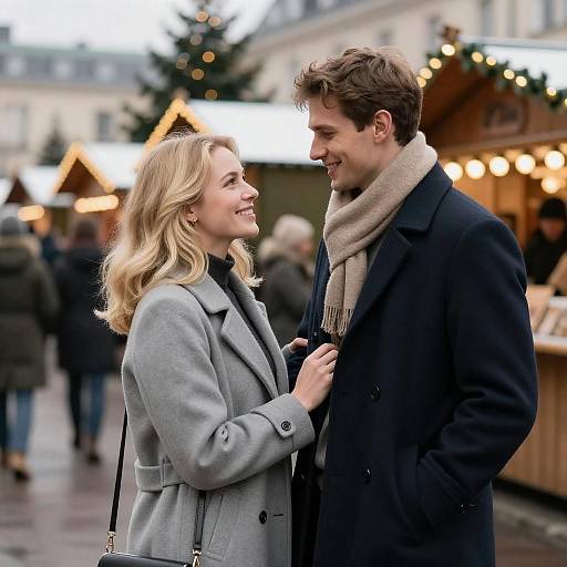 Romantic Winter Market Photograph