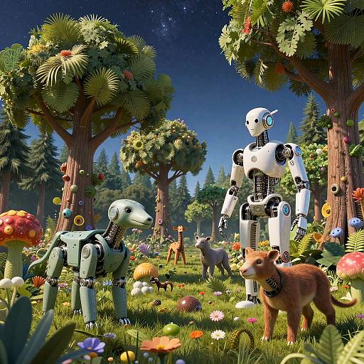 Nature and Technology Fusion Art